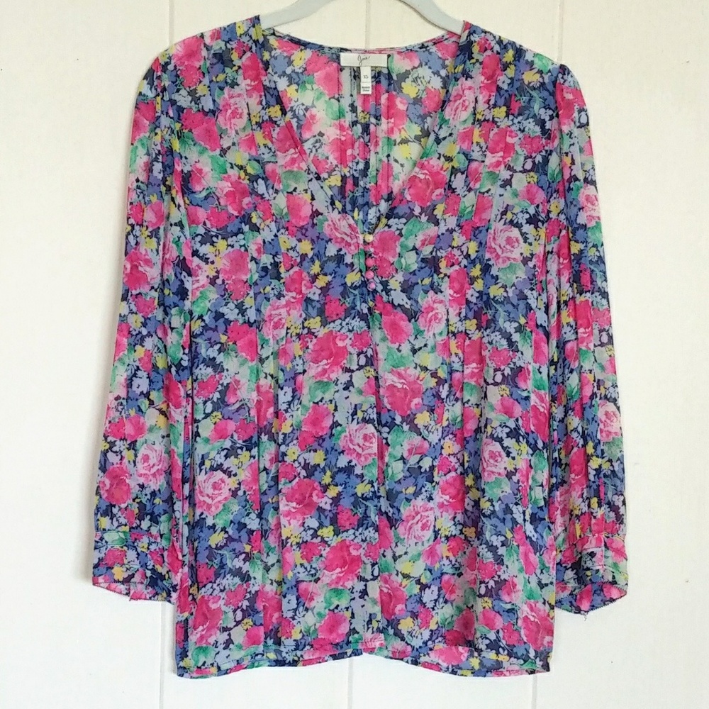 Joie😊 Long Sleeve Floral💐 Blouse - Gently Worn